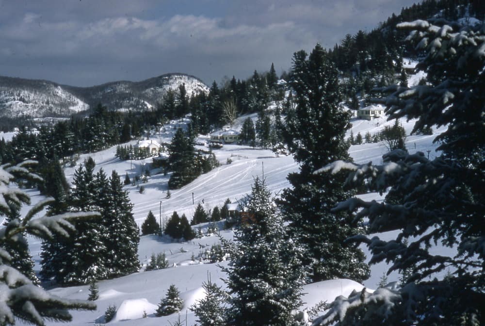 Winter landscape near Sainte-Adèle, Laurentides
