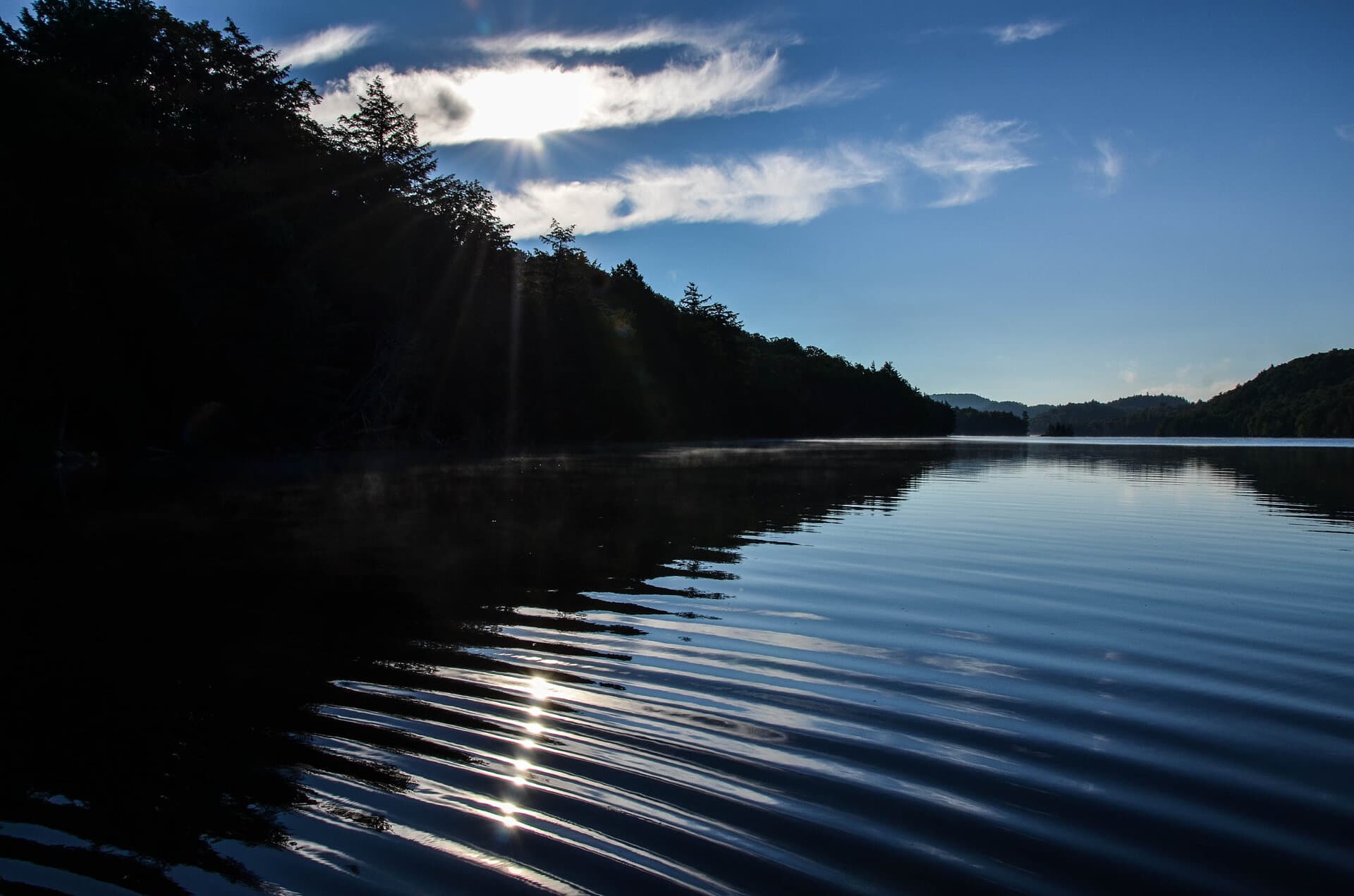 Sunrise over Lac Matabi, Laurentides